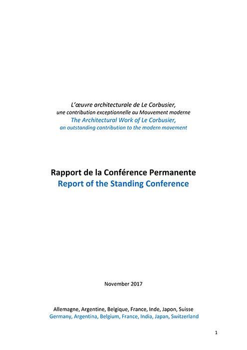 Bericht der Ständigen Konferenz Dezember 2017 (französisch/englisch) 